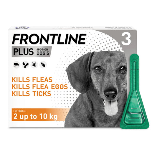 Frontline Plus for Dogs - Monthly Spot-On Flea & Tick Protection