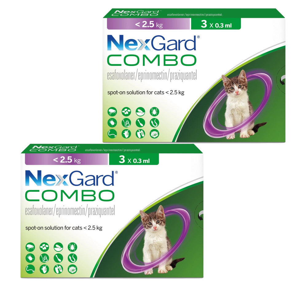 Nexgard Combo for Cats - All-in-One Flea, Tick & Worm Protection