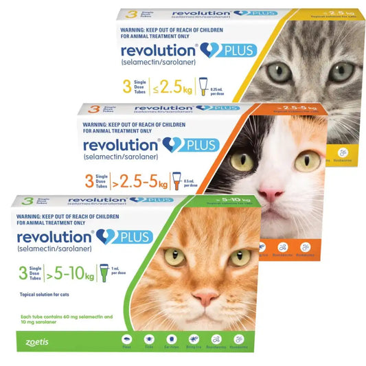 Revolution Plus for Cats - 6-in-1 Parasite Protection