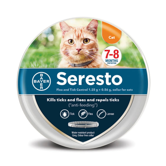 Seresto Flea & Tick Collar for Cats – 8-Month Protection