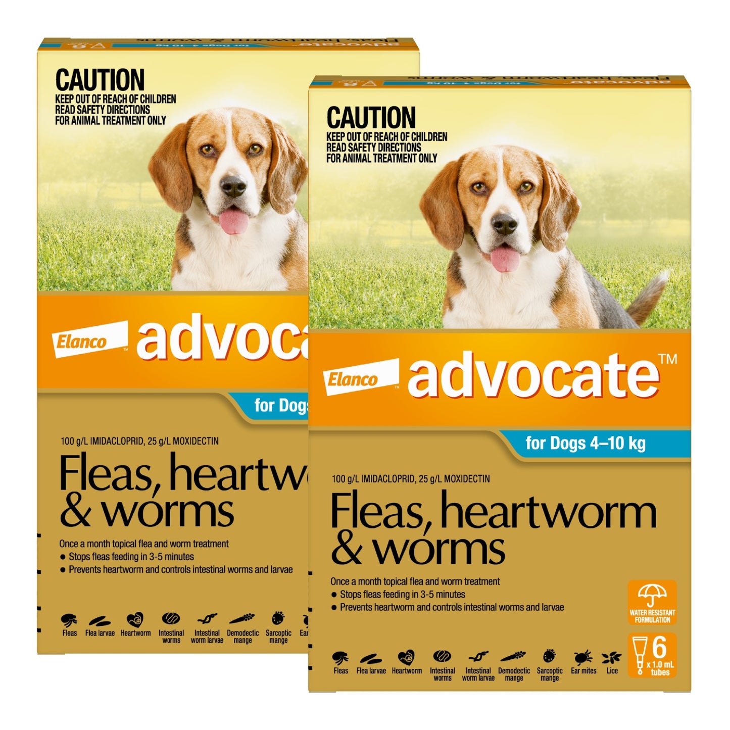 Advocate for Dogs - Monthly Spot-On Protection for Fleas, Heartworms & Worms