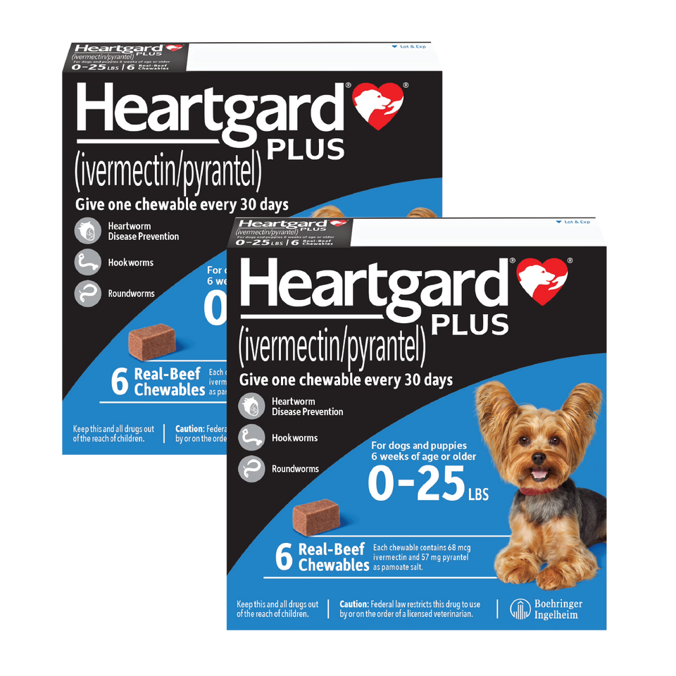 Heartgard Plus for Dogs - Monthly Heartworm & Intestinal Worm Protection