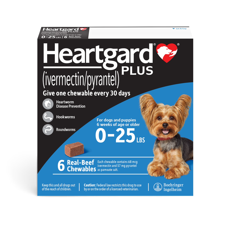 Heartgard Plus for Dogs - Monthly Heartworm & Intestinal Worm Protection