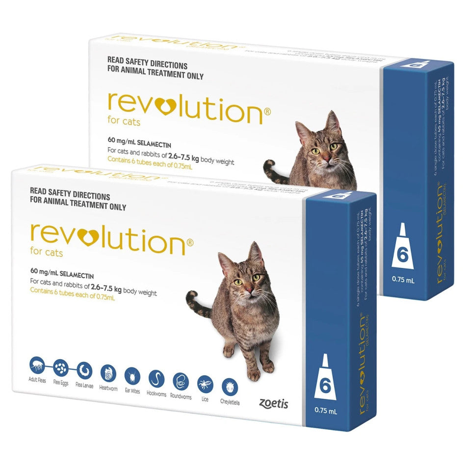 Revolution for Cats - All-in-One Flea, Worm & Heartworm Protection